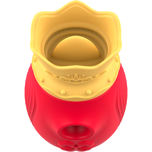 INTENSE - STIMOLATORE CLITORIDEO 10 MODALITÀ DI ONDE STIMOLANTI E LECCATURE - ROSSO