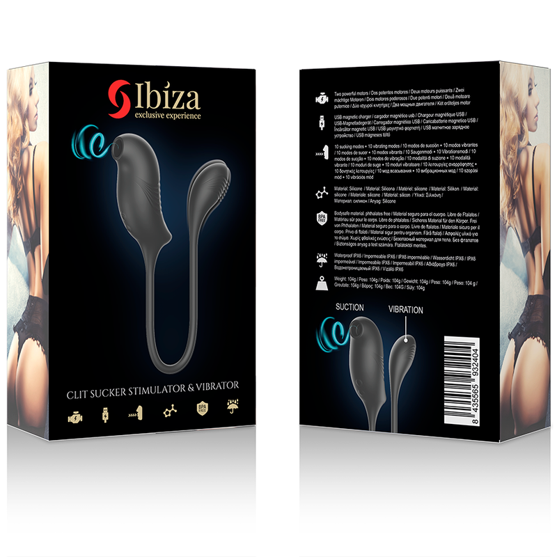IBIZA - STIMOLATORE MAGICO DEL CLITORIDE CON ONDE E VIBRAZIONE