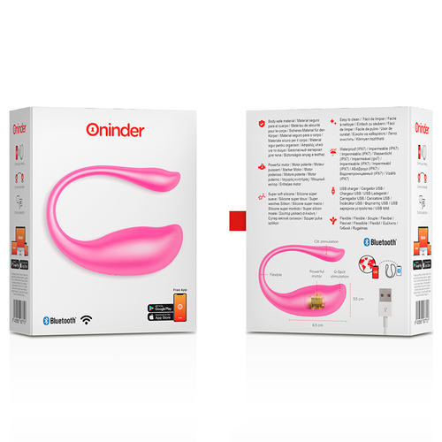 ONINDER - NAIROBI VIBRATING EGG PINK - FREE APP