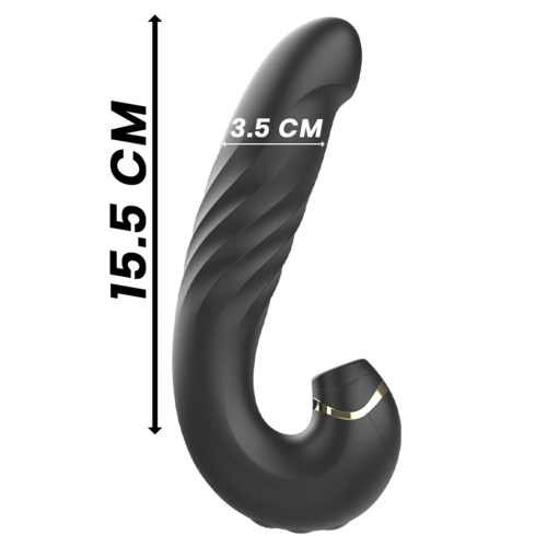 IBIZA - CLIP UP & DOWN + VIBRATOR + KLITORIS STIMULIERENDE WELLEN