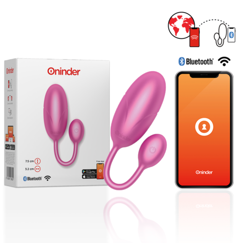 ONINDER - TOKYO VIBRATING EGG PINK 7.5 X 3.2 CM FREE APP