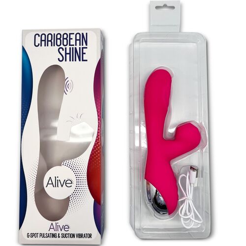 ALIVE - CARIBBEAN SHINE VIBRATOR & STIMULIERENDE WELLEN FUCHSIA
