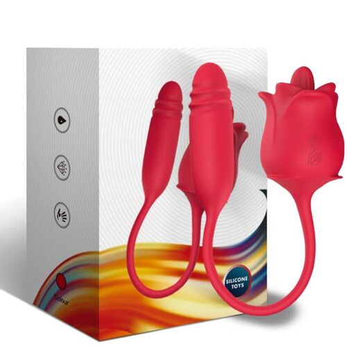 ARMONY - 3 IN 1 PINK, STIMULATOR, STIMULIERENDE WELLEN UND UP&DOWN MIT ROTEM SCHWANZ
