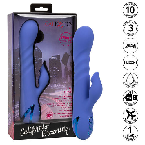 CALEXOTICS - LA LOVE VIBRATOR & STIMULIERENDE WELLEN BLAU VON CALIFORNIA DREAMING