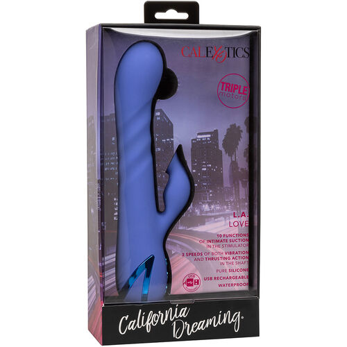 CALEXOTICS - LA LOVE VIBRATOR & STIMULIERENDE WELLEN BLAU VON CALIFORNIA DREAMING