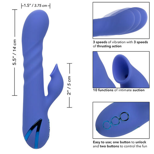 CALEXOTICS - LA LOVE VIBRATOR & STIMULIERENDE WELLEN BLAU VON CALIFORNIA DREAMING