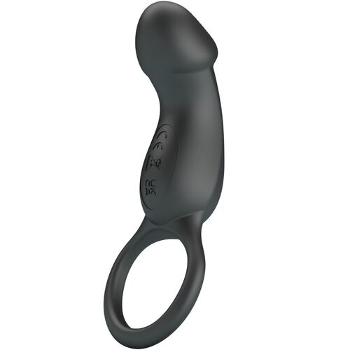 PRETTY LOVE - ANELLO ANALE E VIBRATORE WARREN BLACK