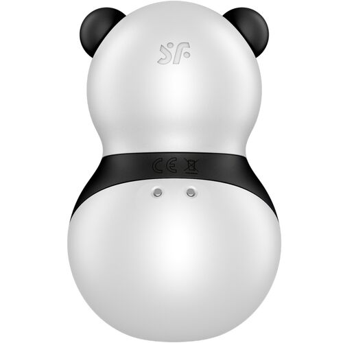 SATISFYER TESTER POCKET PANDA STIMOLATORE E VIBRATORE IN BIANCO E NERO (NON IN VENDITA)