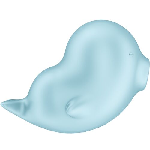 SATISFYER TESTER SASSY SEAL STIMULATOR & VIBRATOR BLAU (NICHT ZUM VERKAUF)