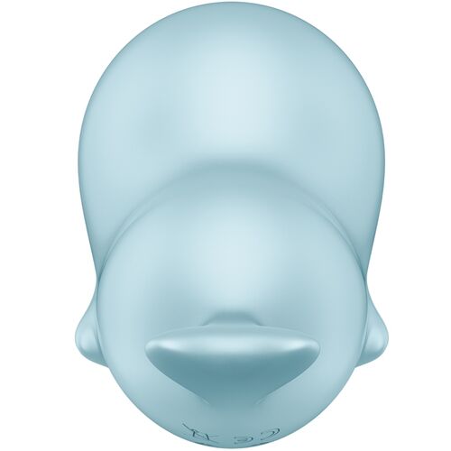 SATISFYER TESTER SASSY SEAL STIMULATOR & VIBRATOR BLAU (NICHT ZUM VERKAUF)