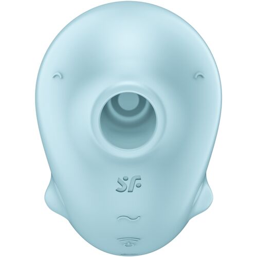 SATISFYER TESTER SASSY SEAL STIMULATOR & VIBRATOR BLAU (NICHT ZUM VERKAUF)