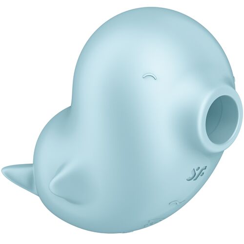 SATISFYER TESTER SASSY SEAL STIMULATOR & VIBRATOR BLAU (NICHT ZUM VERKAUF)
