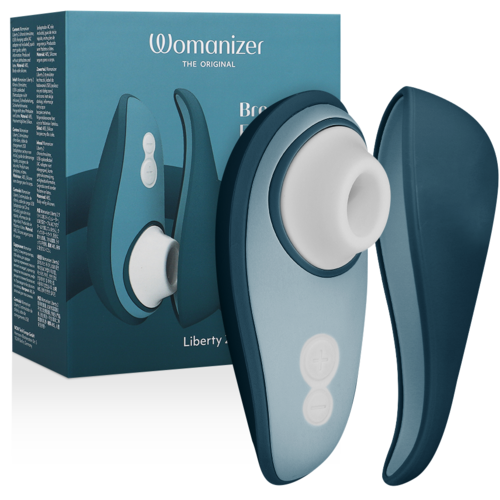 WOMANIZER - LIBERTY 2 STIMULATOR & CLITORIS STIMULATING WAVES BLUE
