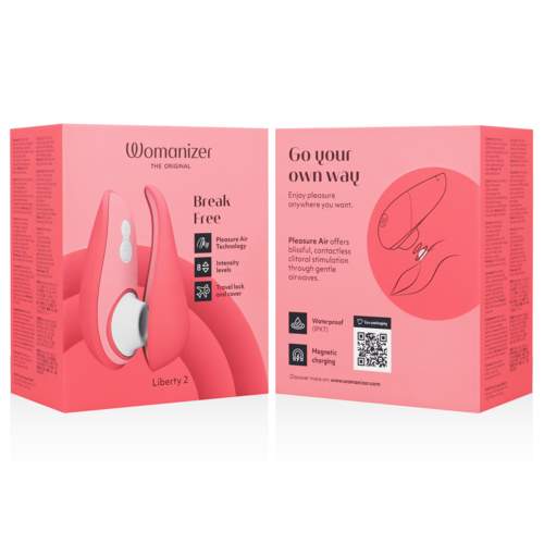 WOMANIZER - LIBERTY 2 STIMULATOR & CLITORIS STIMULATING WAVES PINK