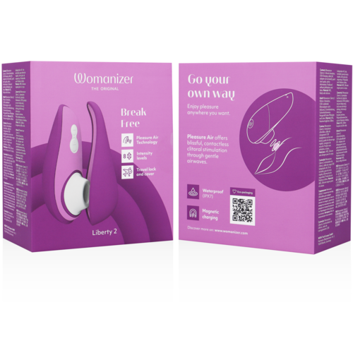 WOMANIZER - LIBERTY 2 STIMULATOR & VIOLET CLITORAL STIMULATING WAVES