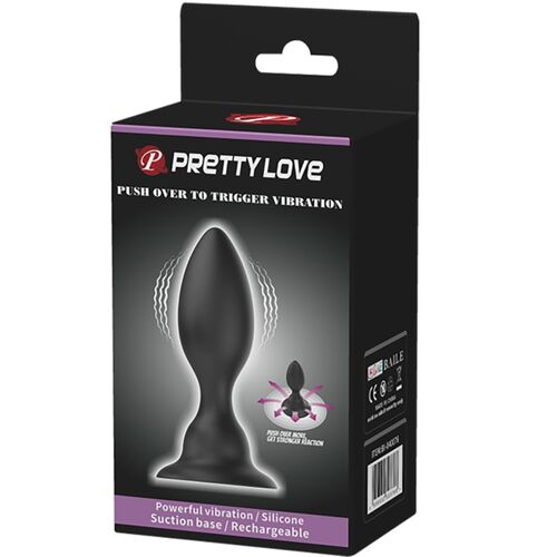 PRETTY LOVE - PLUG ANALE VIBRANTE NERO