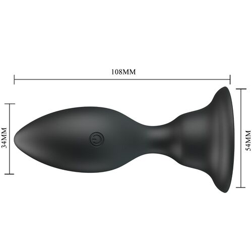 PRETTY LOVE - PLUG ANALE VIBRANTE NERO