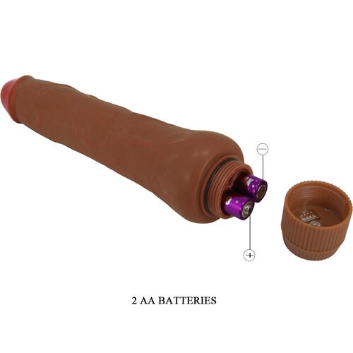 BAILE - DRYAD VIBRATORE REALISTICO 25 CM MULATTO