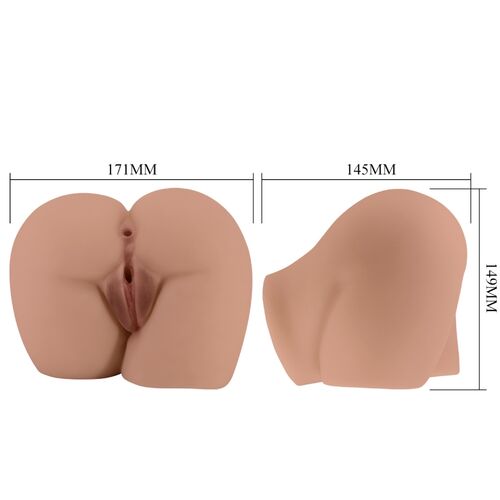 CRAZY BULL - BERNACE ASS VIBRATORE CON VAGINA REALISTICA E ANO CARNE TELECOMANDO